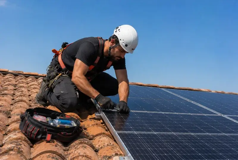 Maintenance et monitoring de panneaux solaires à Saint-Jean-Brévelay